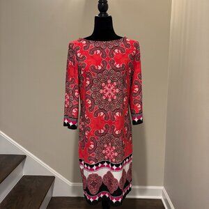 Chico's | Red 3/4 Sleeve Dress